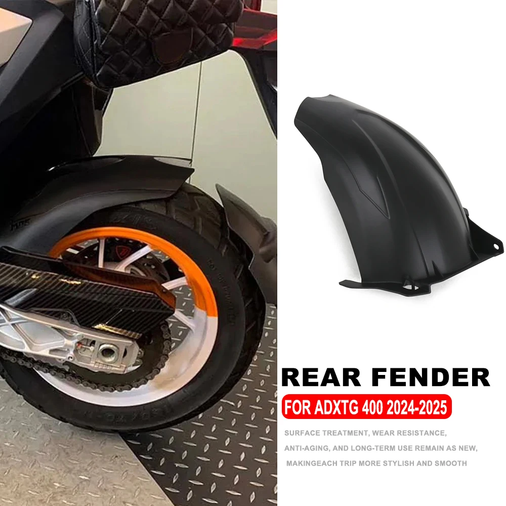 

2024-2025 Motorcycle Rear Wheel Extended Fender Splash Protector Rear Tire Extension Hugger Mudguard FOR SYM ADXTG 400 ADXTG400