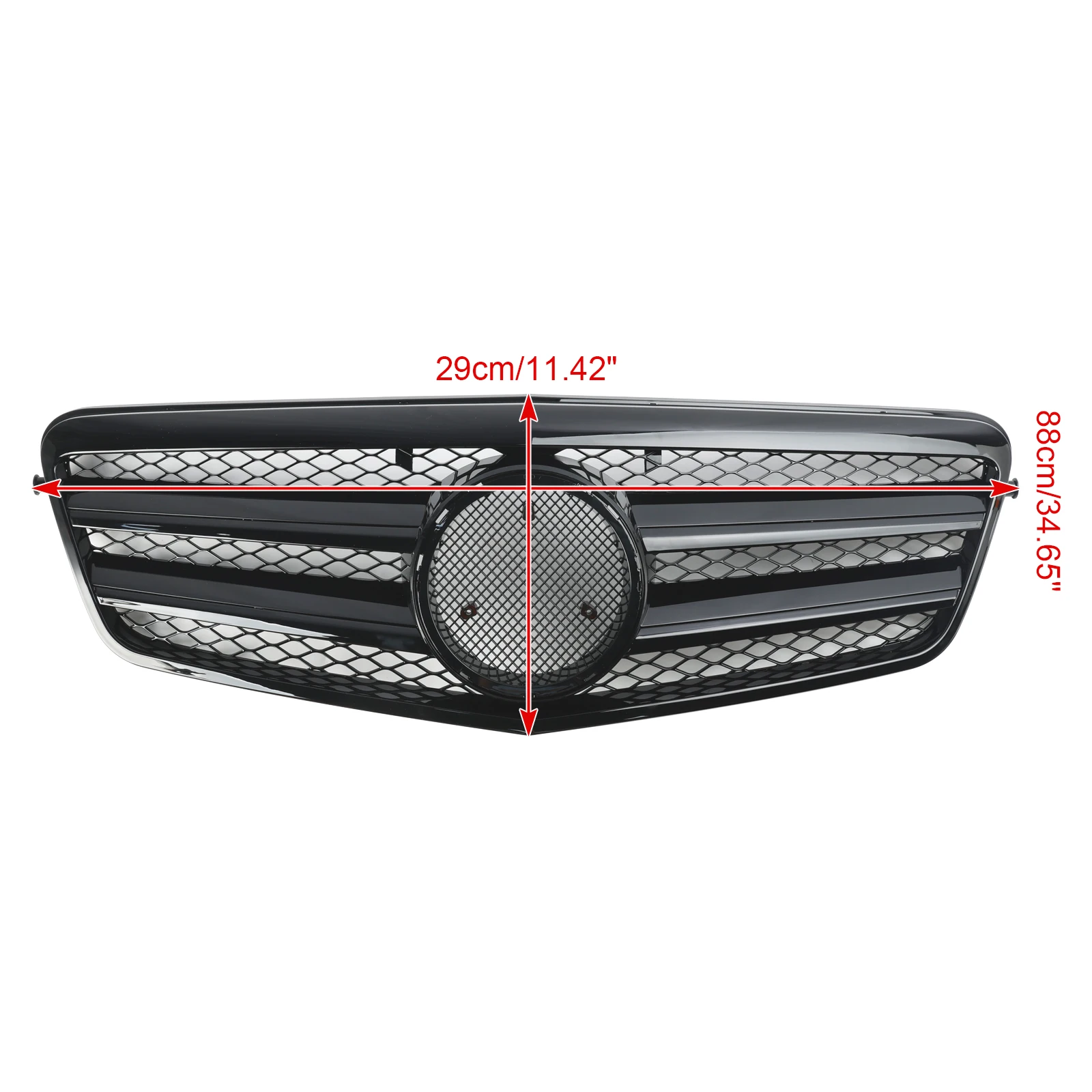 Artudatech Front Bumper Grille Grill Fit Mercedes Benz E Class W212 E350 E550 2010-2013