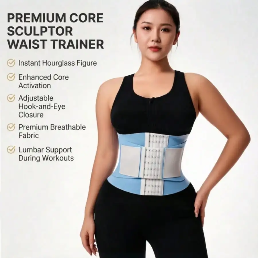 Adjustable Waist Trainer Belt, Breathable Back Support Cincher, Compression Tummy Wrap For Workout And Daily Use