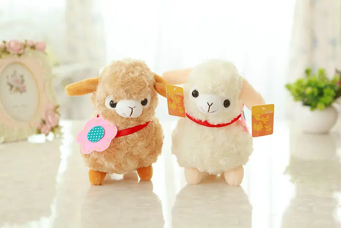 

20cm Cute Alpaca Plush Doll Toy Little Sheep Alpaca Plush Toy Ragdoll Home Decoration Children Children Creative Birthday Gift