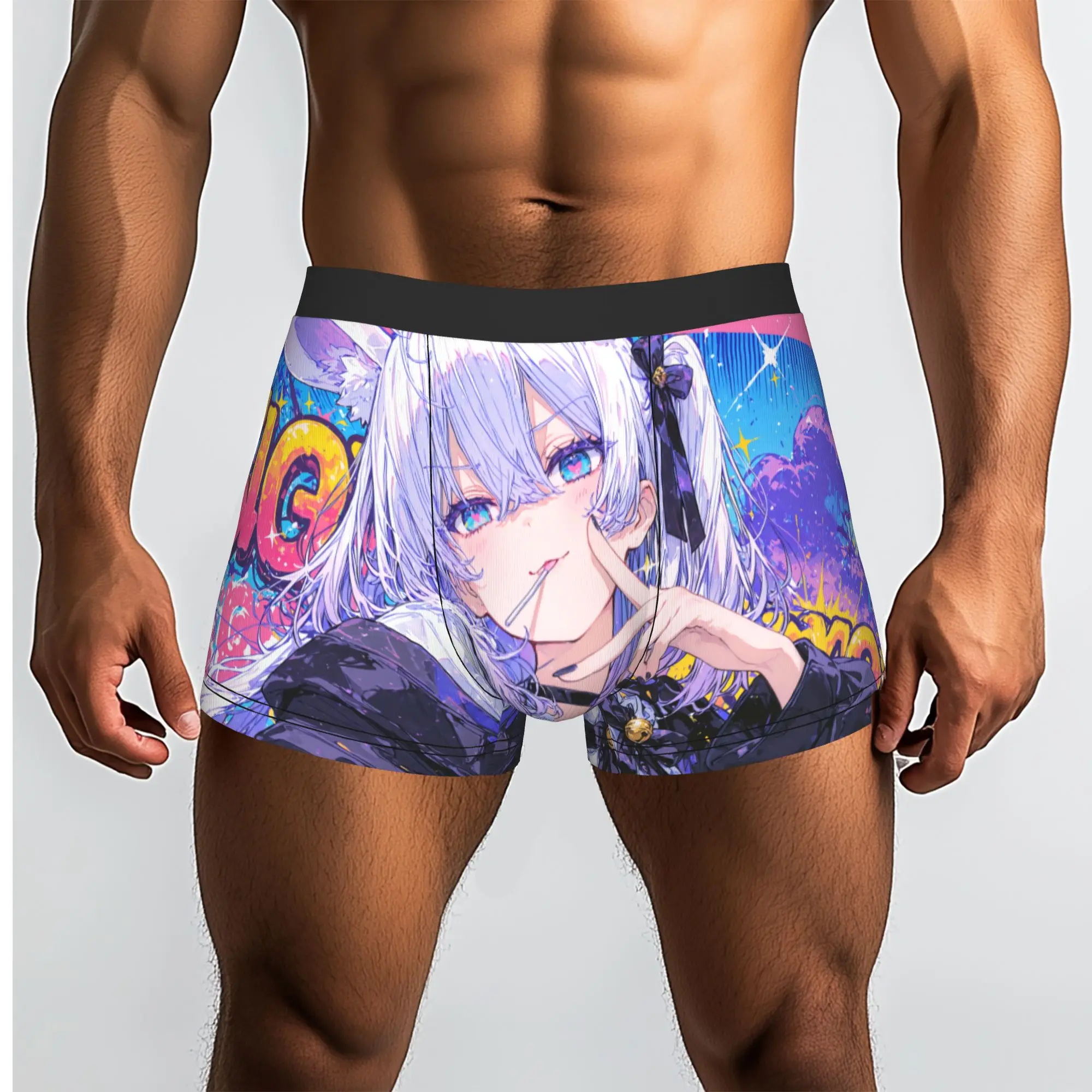 Popular Anime Bunny eared Girl boxers  adults 18 plus Underpants Homme Panties Men's Underwear Comfortable Shorts Boxer Briefs