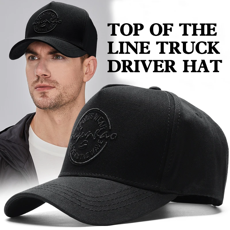 Hats Men's and Women's High Top Baseball Hats Autumn/Winter New Truck Driver Hats Big Head Waist Duck Tongue Hats Pointed Hats