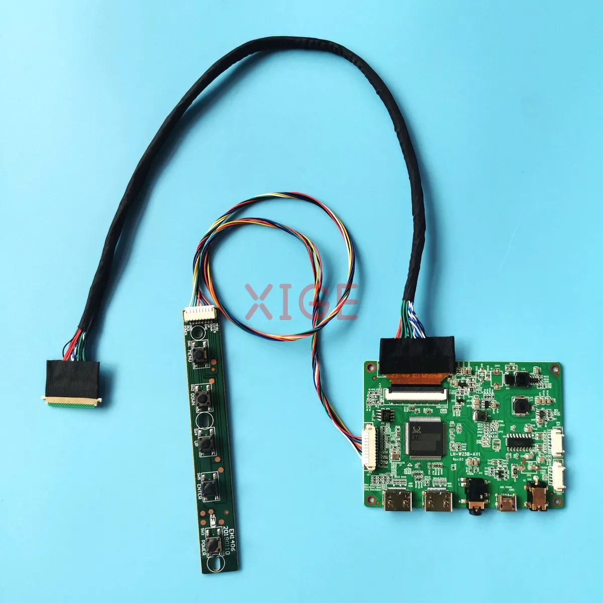 

LCD Screen Driver Board Fit LTN140AT08 LTN140AT16 LTN140AT17 LVDS 40-Pin Mini-HDMI 1366x768 Laptop Monitor DIY Kit Micro USB 14"