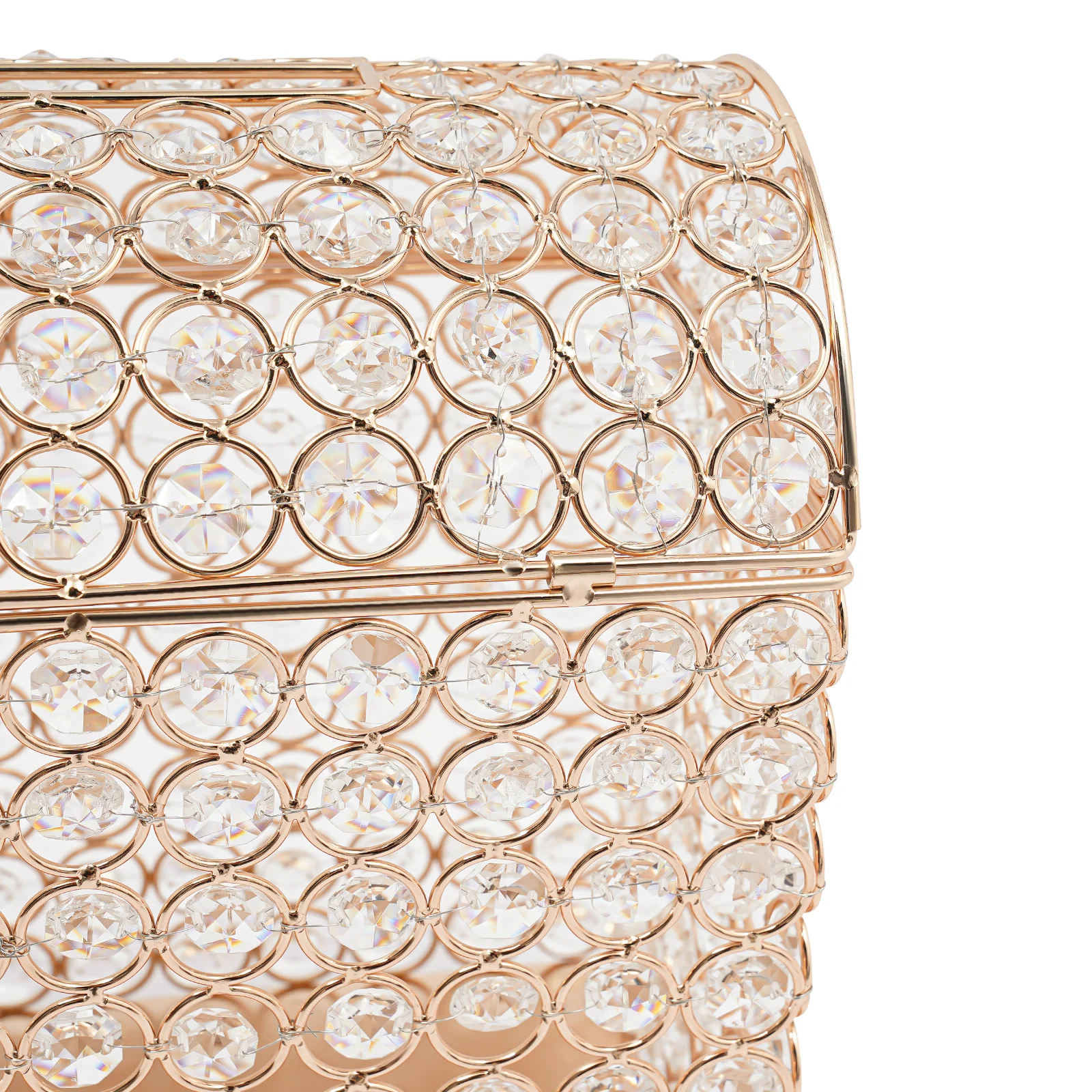 صندوق بطاقات زفاف أنيق مع قفل على شكل قلب وحامل هدايا ذو سعة كبيرة لاستقبال بطاقات المال ودعوات تخزين تذكار