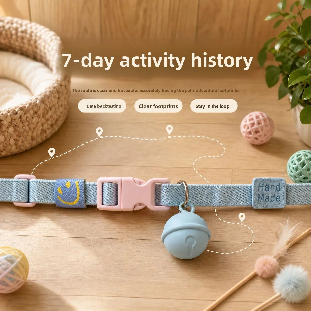 Pet locator airtag global anti-lost positioning collar mini small pet locator cat and dog anti-lost