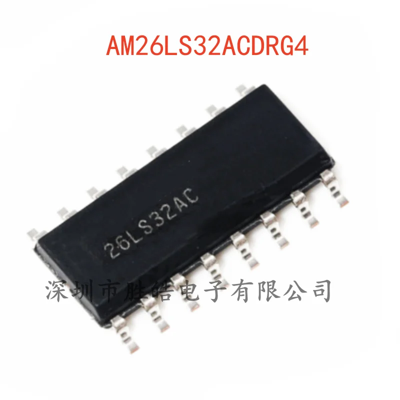 (10PCS)  NEW  AM26LS32ACDRG4   Four-Dfference Wire Receiver   Chip     SOIC-16   AM26LS32ACDRG4  Integrated Circuit