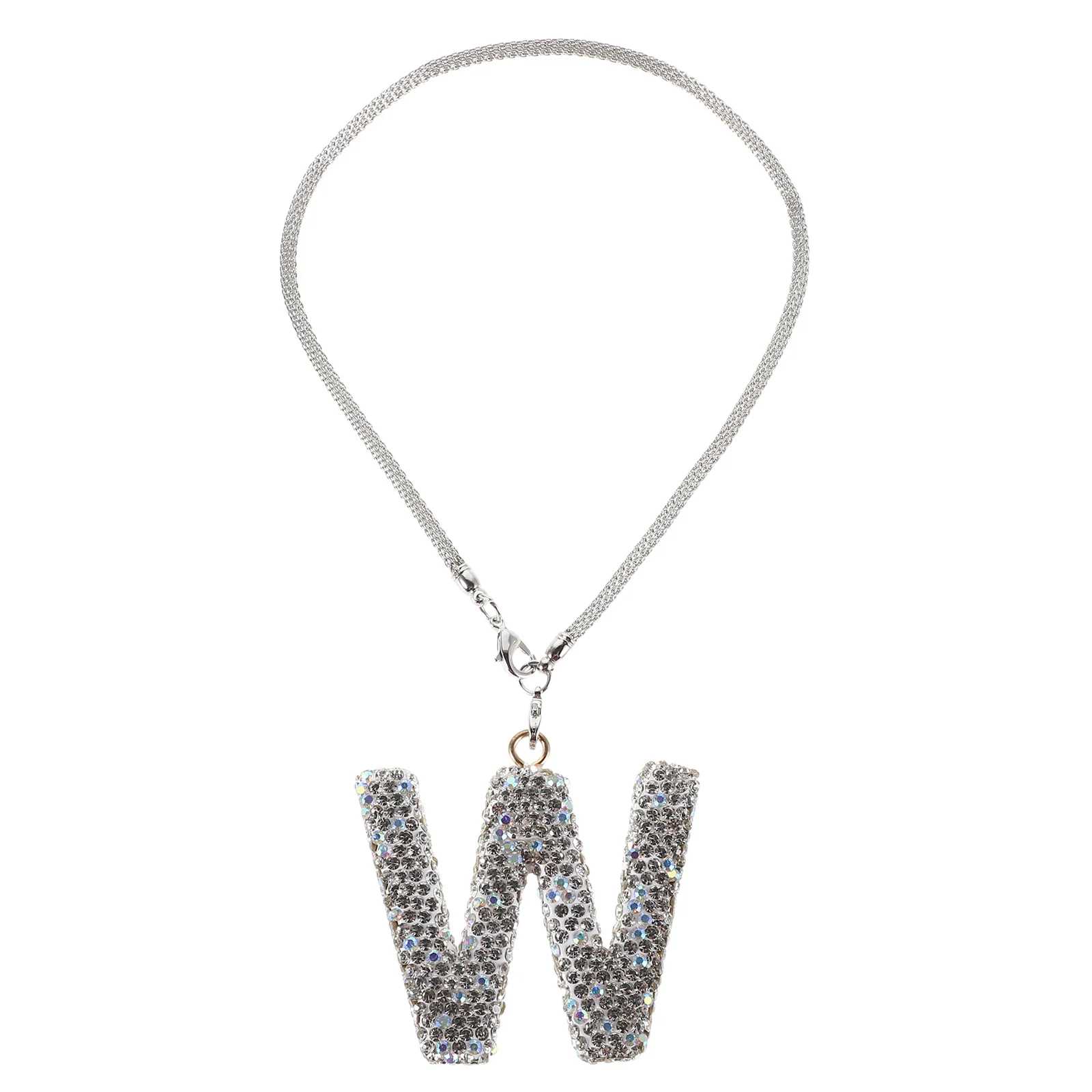 

Car Interior Accessories Letter Design Rearview Mirror Ornaments Hanging Decorations Rhinestone Embellishment Durable