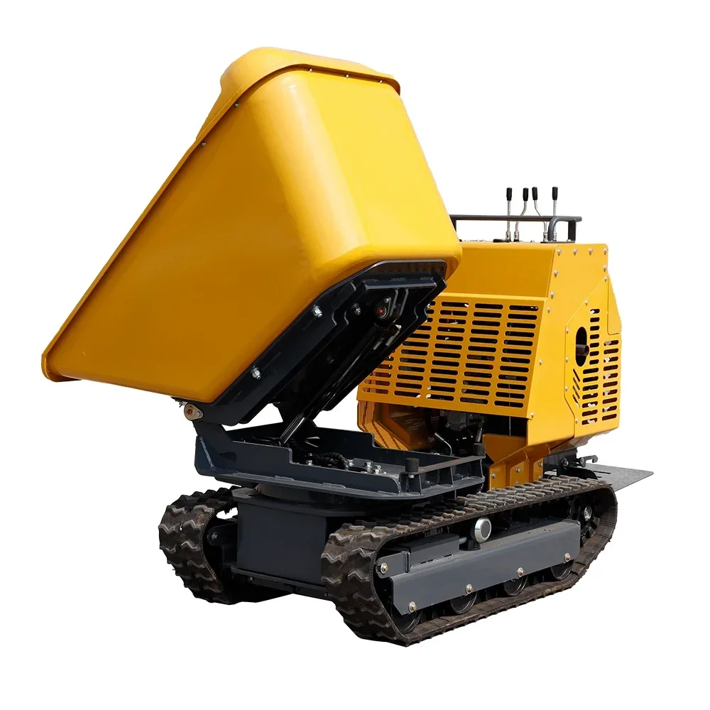 Dumper de pista com carregamento automático Crawler 1200kg Farm Dumper Mini Crawler Dumper de ShanDong