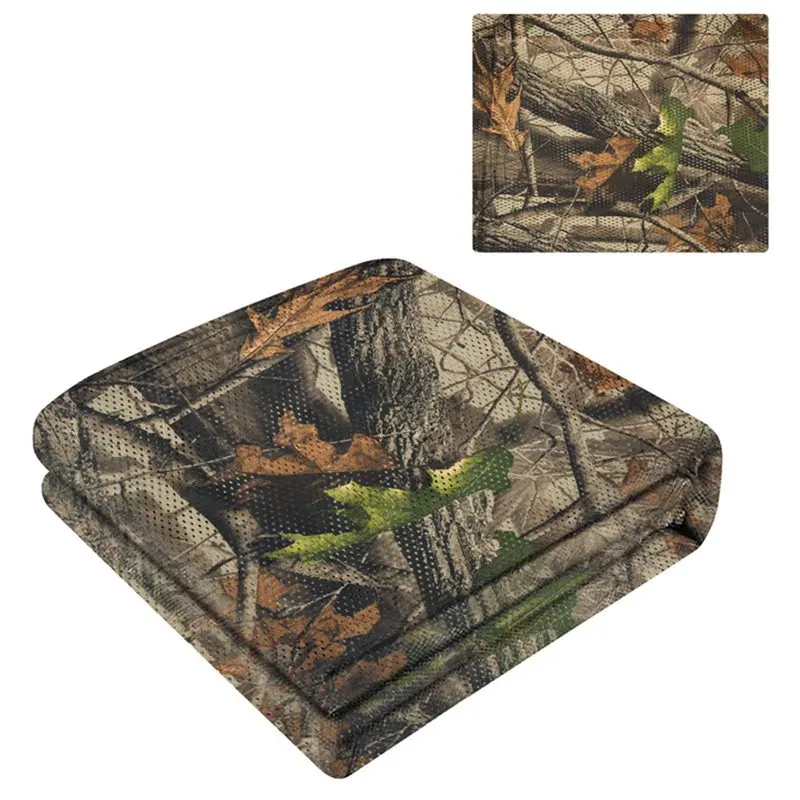 Vilead Quiet Net Camo Mesh Hunting Camouflage Cover for Outdoor Bird Photography Duck Blind Garden Decoration 75D Cloth