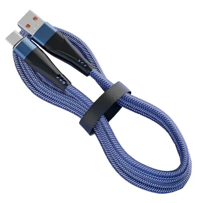 120W 10A Type C Charging Cable Nylon Braided Mobile Phone Data Cable Car Fast Charging Transfer Wire For Smartphone