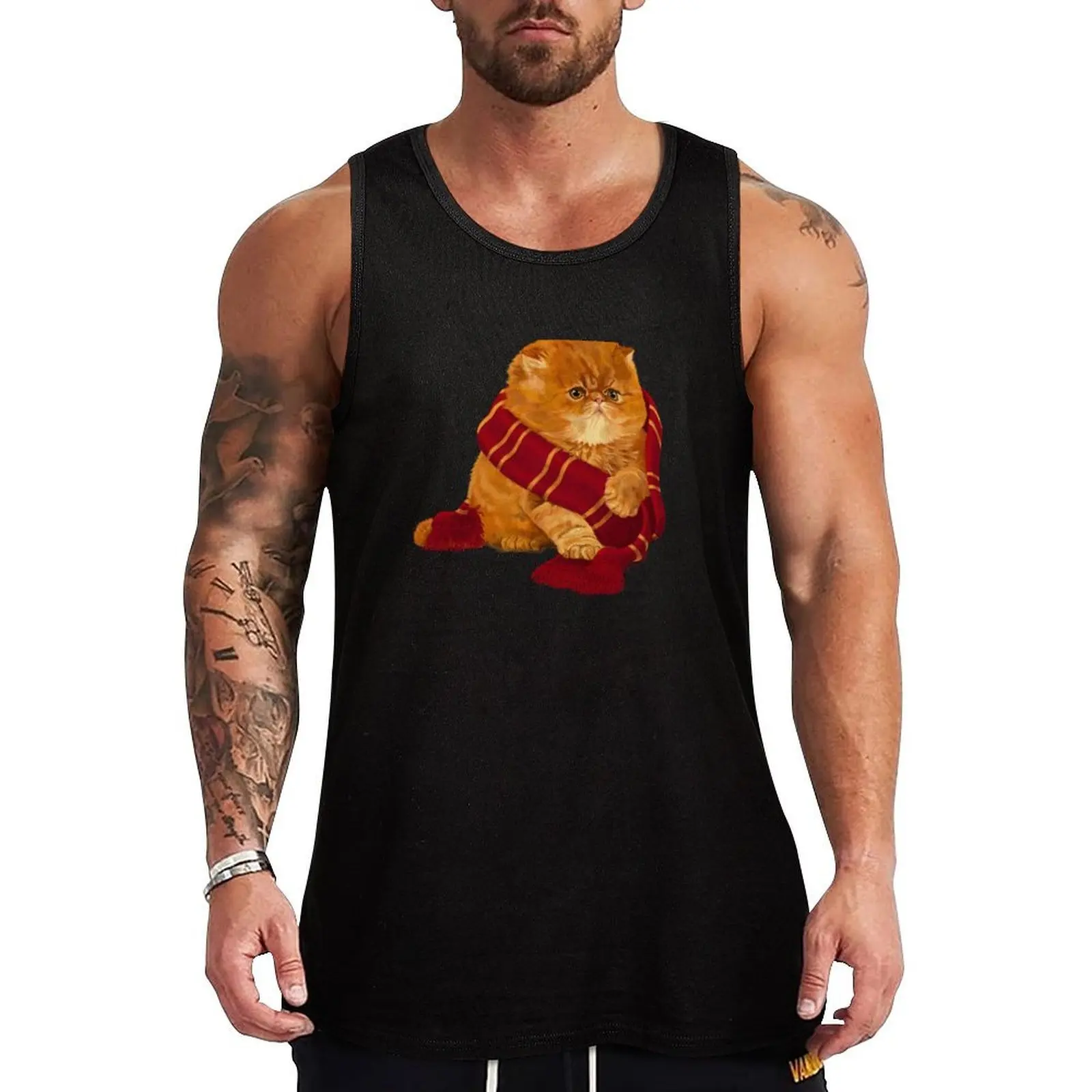 

Kitten Crookshanks Tank Top Gym t-shirt man Men's gym clothing men gym