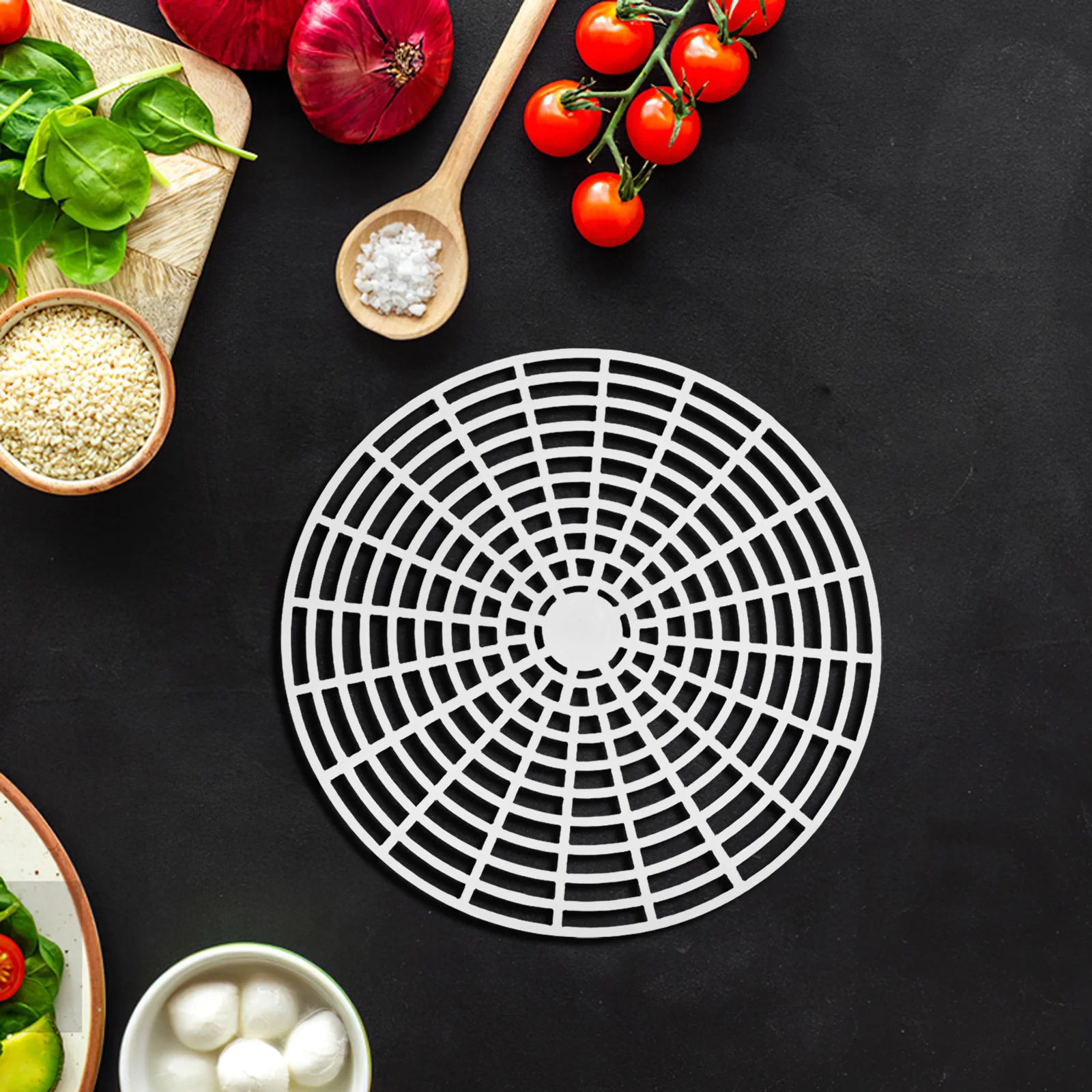 

5pcs Fermentation Press Plate 22Cm Wide Mouth Jar Mesh Presser For Pickling Vegetables Plastic Fermenting Tool Canning Supplies