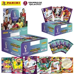 PANINI 2022, Чемпионат мира по футболу, звезда Катара, карточная коробка, Футбольная коллекция звезд, Месси Роналду, футбольный Эр, ограниченные карты для фанатов, набор коробок