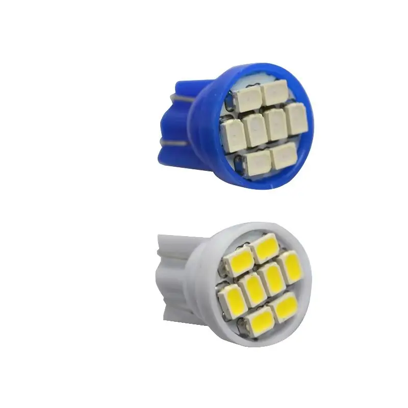 

200pcs Truck LED 24V T10 W5W 8SMD 1206 3020 LED Wedge Light bulb 192 168 194 2825 158 Car Interior Light white red yellow blue