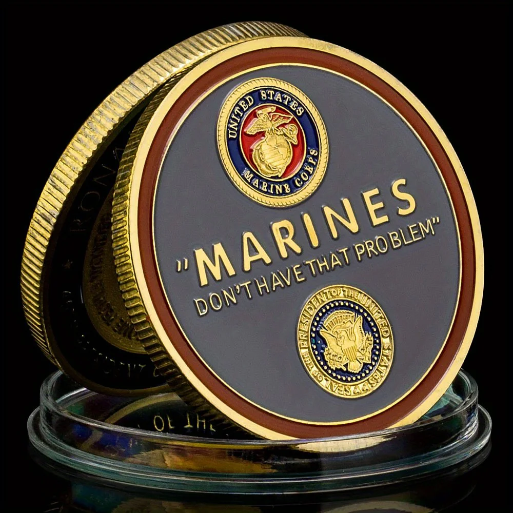 عملة تذكارية مطلية بالذهب ، 33 ، الولايات المتحدة ، رونالد ويلسون ، ريجان ، 1 من من من من الولايات المتحدة