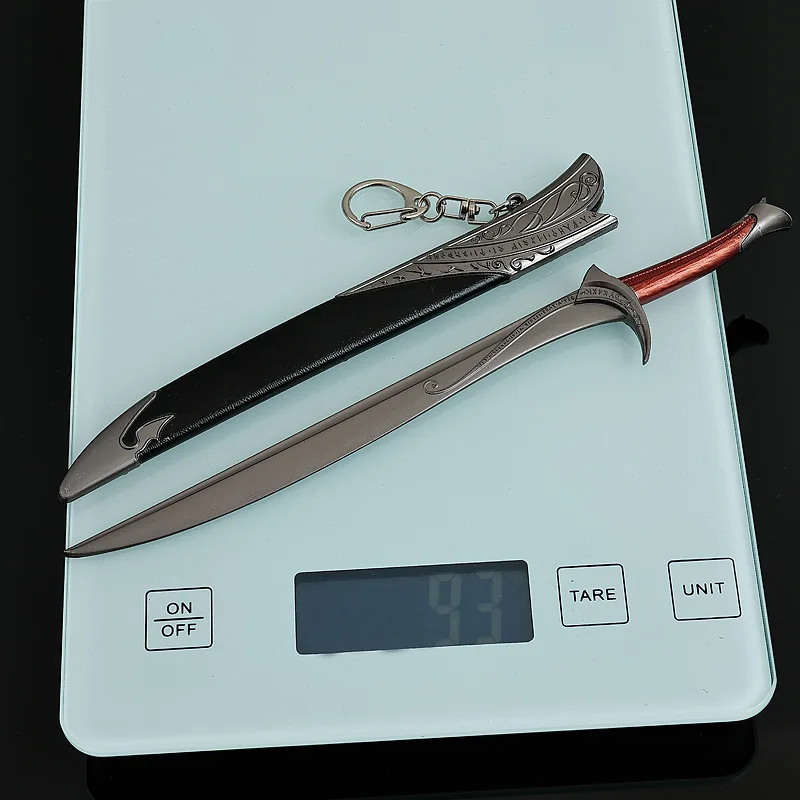 22 cm Ring König Beast Bites Das Schwert Waffe Nahkampf Messer Spiel Peripherie Metall Waffe Modell Samurai Schwert Geschenke Spielzeug für Jungen