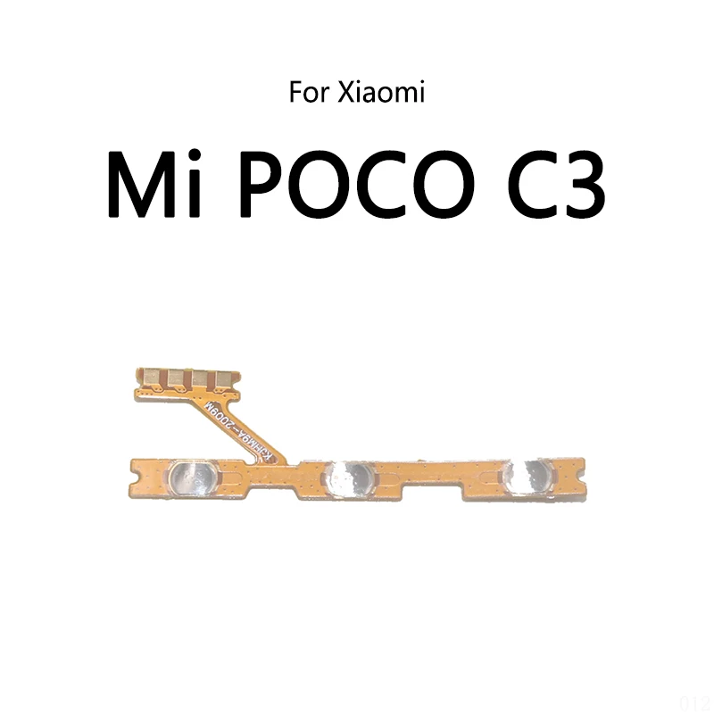 Power Button Switch Volume Mute Button On / Off Flex Cable For Xiaomi Mi POCO C3 C40 M4 Pro 5G 4G M5 M5S Pocophone