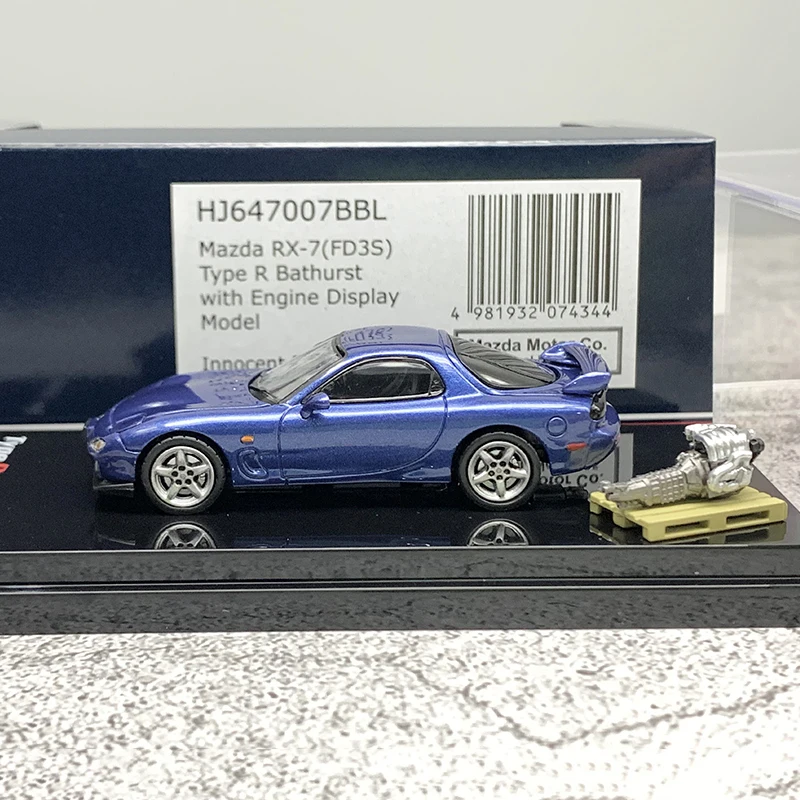 Hobby 1:64 Mazda RX7 FD3S Type RZ Alloy Car Model Diecasts & Vehicles Model Miniature Scale Model Car For Collection Gift