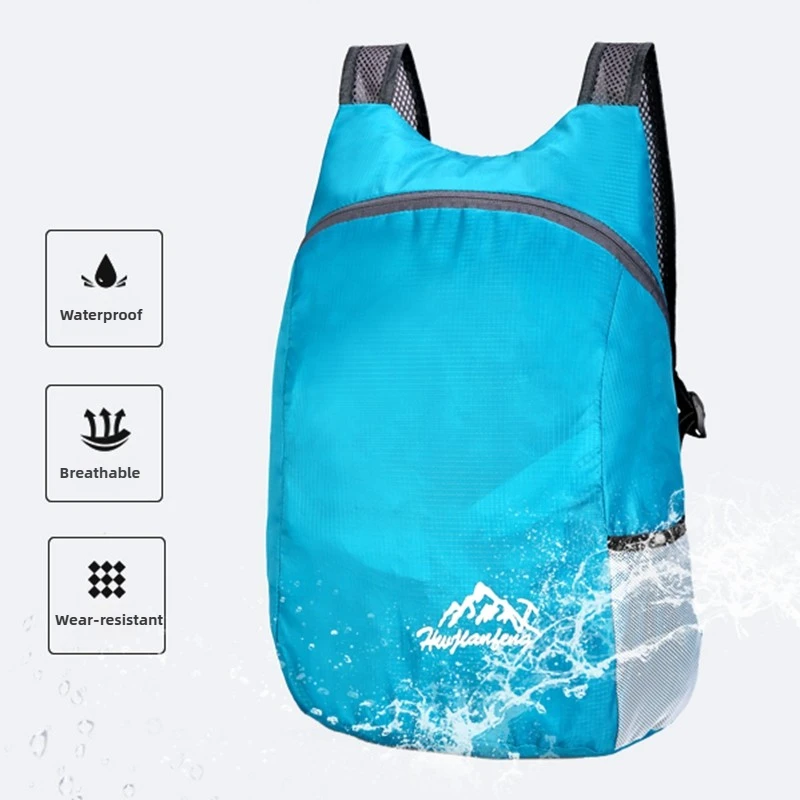 Foldable Backpack Travel Outdoor Bag Hiking Large-capacity Travel Ultra-light Portable Anti-splashing Mountain Biking Backpack