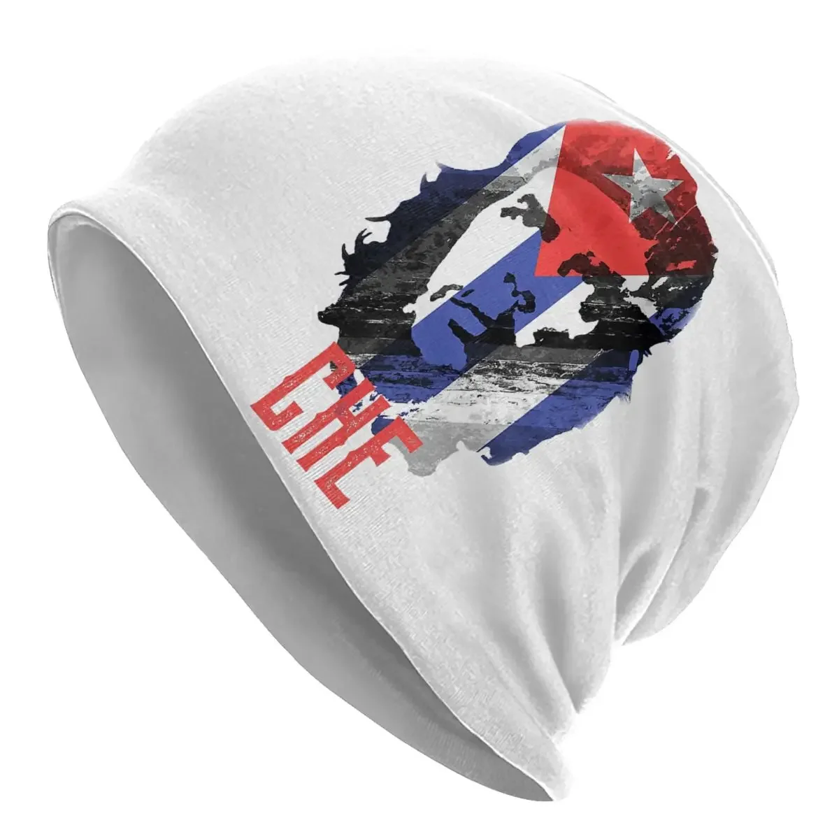 Che Guevara Art Cap Viva La Revolucion Hip Hop Autumn Winter Street Skullies Beanies Hat Spring Warm Dual-use Bonnet Knitted Hat