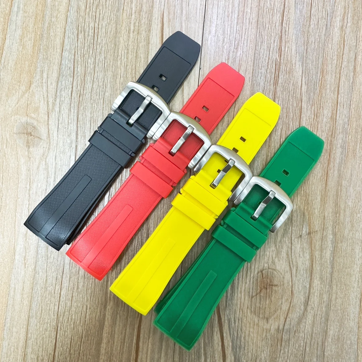 

Waterproof Watchbands Soft Rubber Silicone Watch Strap Fit TAG Strap HEUER 22mm Curved end Special Bracelet new Green Yellow Red