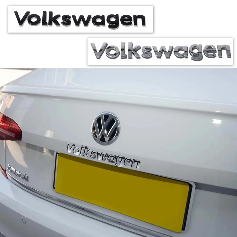 Car Trunk ABS 3D Letters Emblem Logo Stickers Decal Accessories For Volkswagen VW Golf Polo Tiguan Passat B6 Jetta Touran CADDY