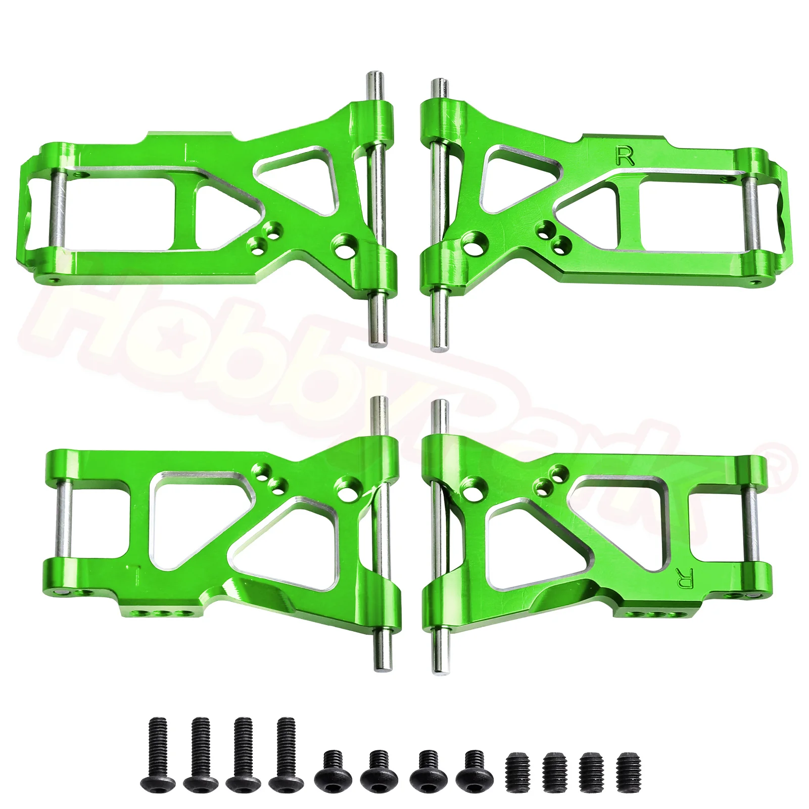 HobbyPark Aluminum Suspension Arms Set Front & Rear for Traxxas 4-Tec 2.0 VXL AWD 1/10 RC Touring Car