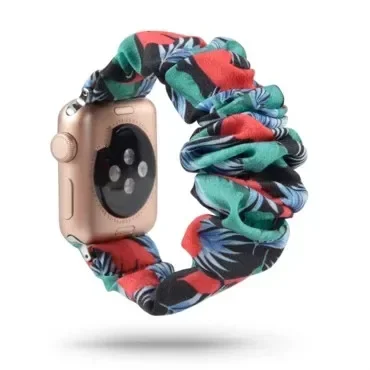 Nuevas correas de reloj elásticas Scrunchie para Apple Watch Band 6 SE 5 4 44mm 40mm correa deportiva de nailon para iwatch Series 6 5 4 38mm