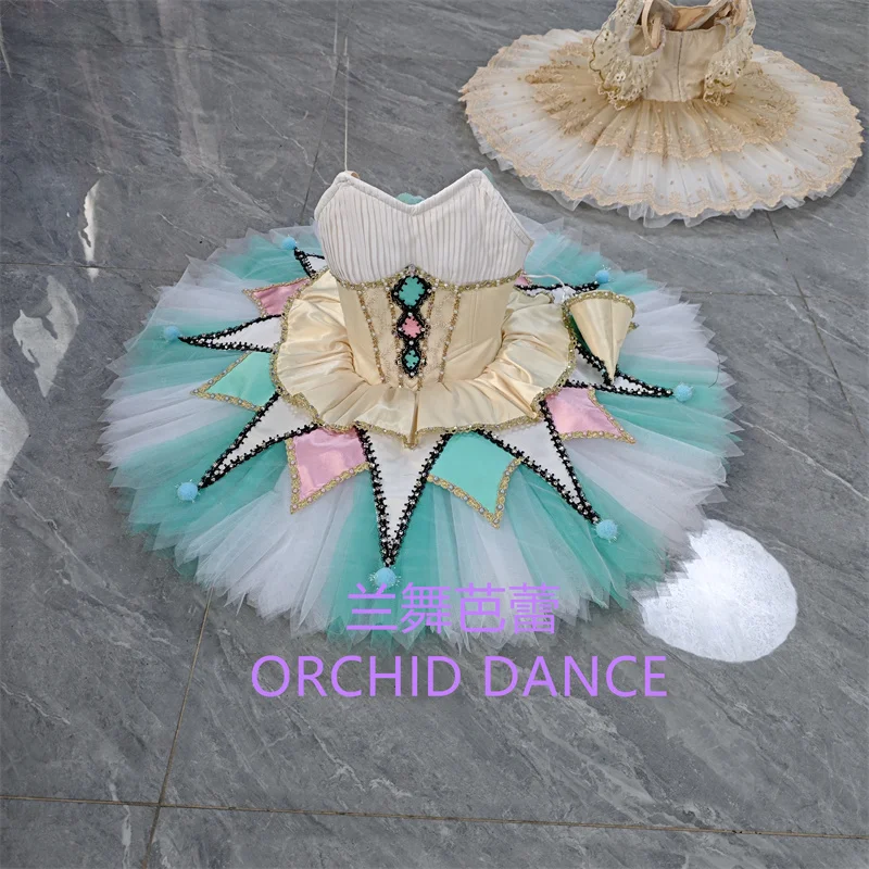 

BT01746 Professional Custom Size Custom Color Kids Girls Women Adul Blue Ballet Tutu Costumes