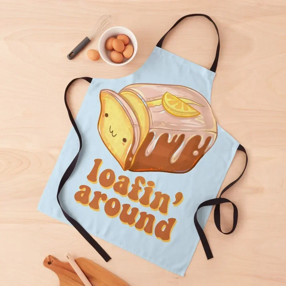 

Loafing Around Lemon Bread Apron Barber Cleaning Products For Home Woman Kitchens Kitchen Tools Apron