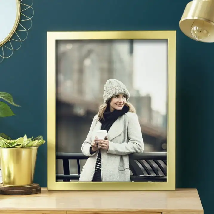 

11x14 Solid Wood Picture Frame - Gold