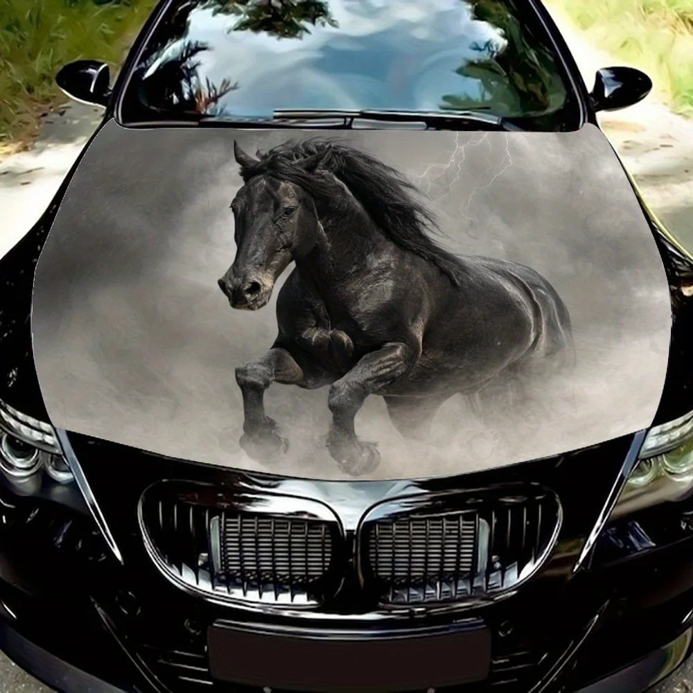 Black Horse In Moti… - image
