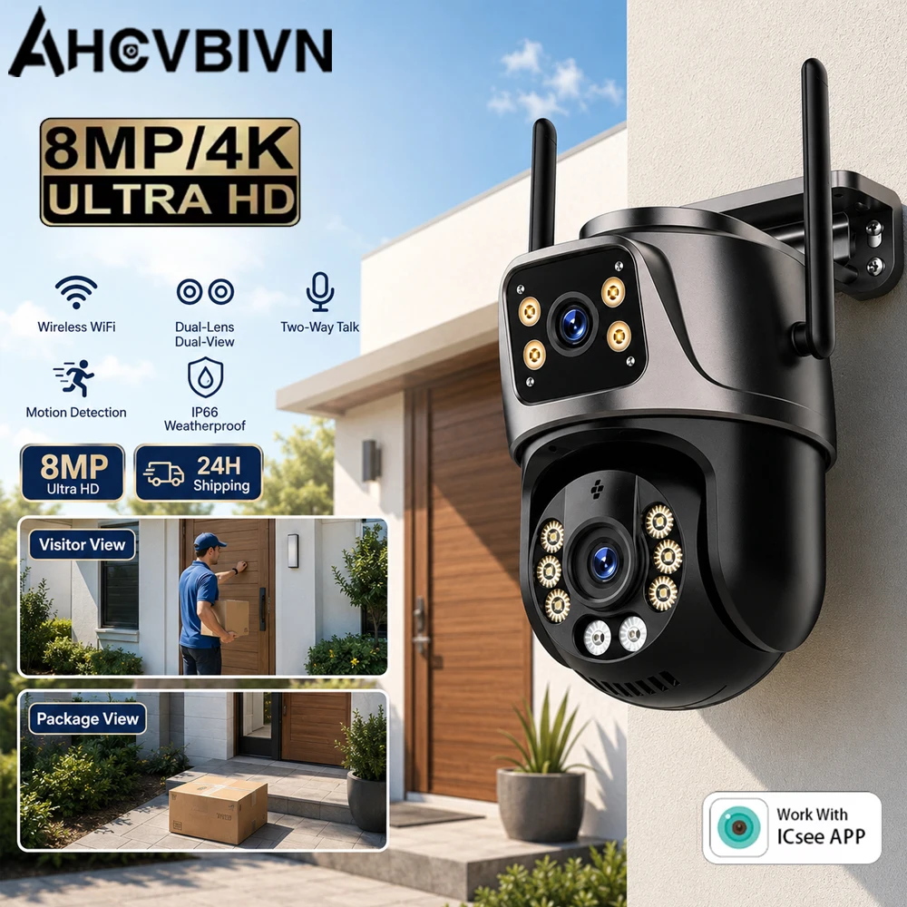 8mp-wifi-dual‑lens-ptz-ip-camera-dual‑view-two‑way-audio-motion-alert-ip66-waterproof-color-night-vision-outdoor-monitoring-cam