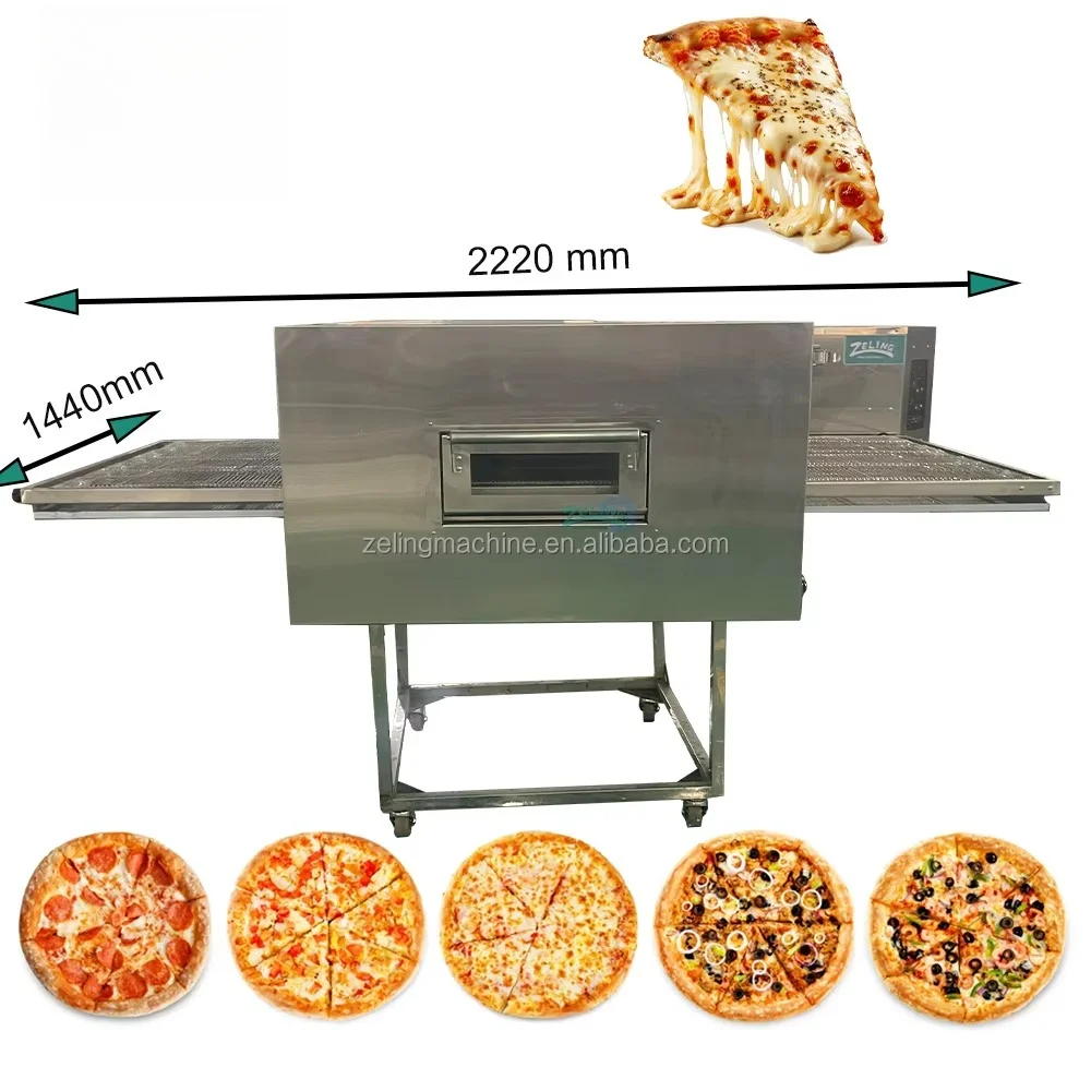 New Commercial Conveyor Pizza Oven 32 Inch Gas Tunnel Baking Machine With Stainless Steel And 3D Convection For Restaurants