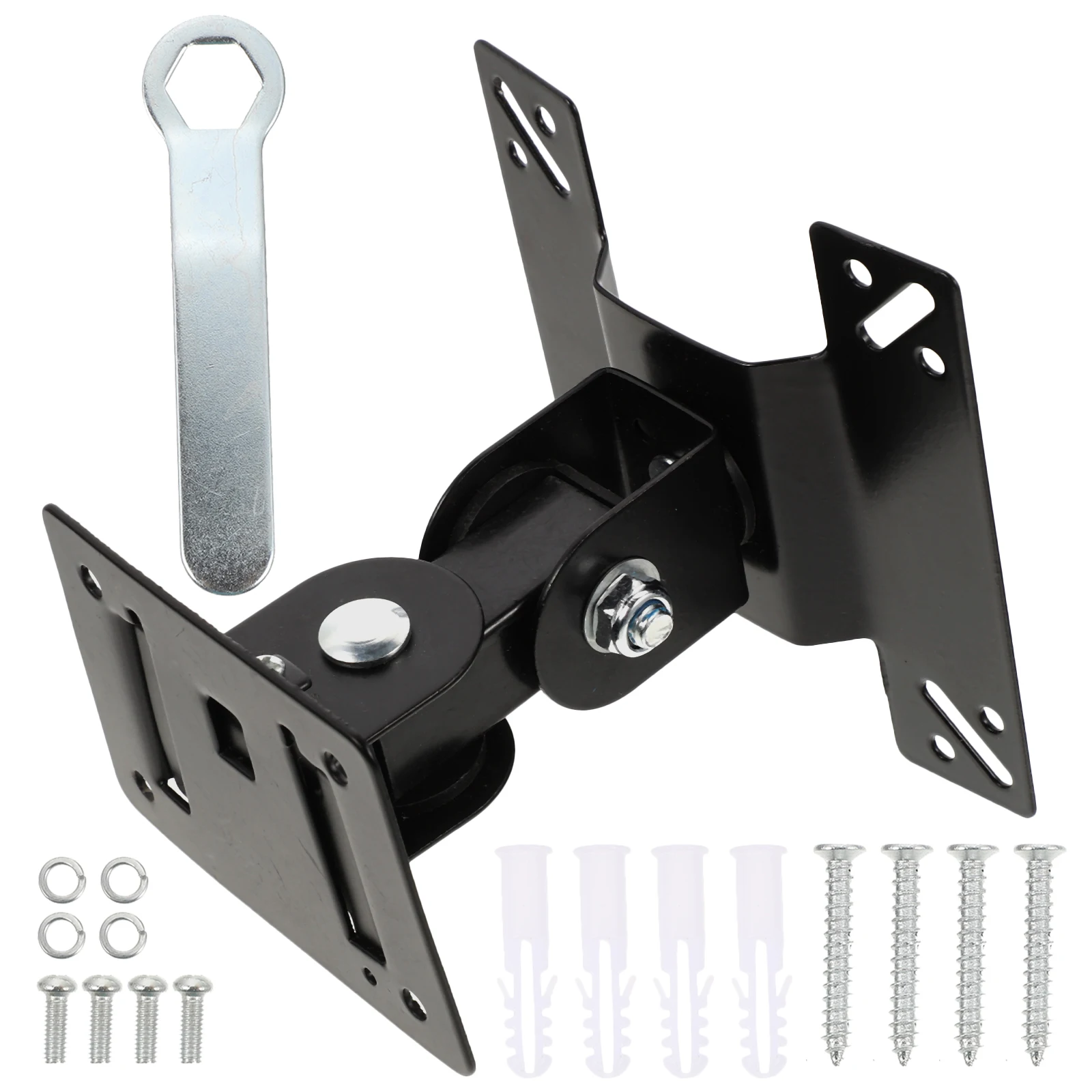 

Sturdy Rotatable Wall Mount Bracket for Corner Installation 360 Degree Adjustment Heavy Duty Iron Build for Flat Screen