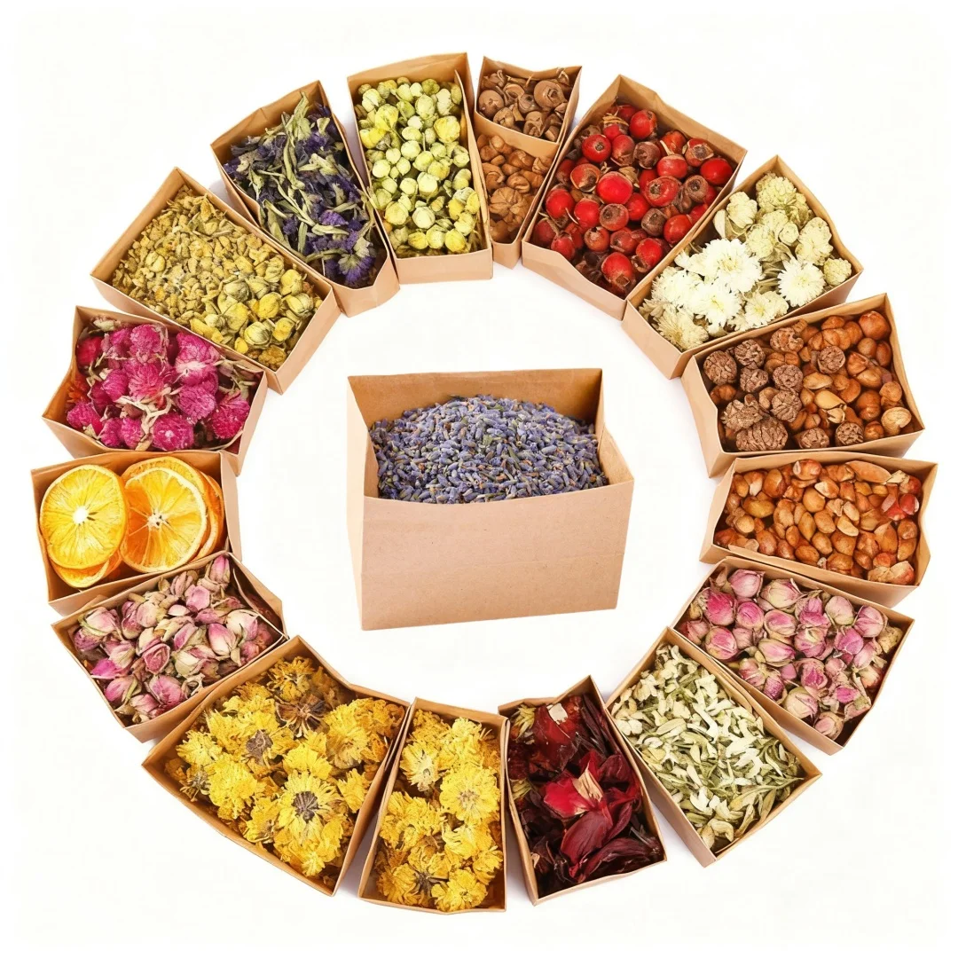 زهرة جافة طبيعية ممتازة لصنع الصابون والشموع بنفسك | الورد/الفراشة الأوركيد/البابونج/اللافندر/الياسمين | ديكور منزلي للزفاف #1