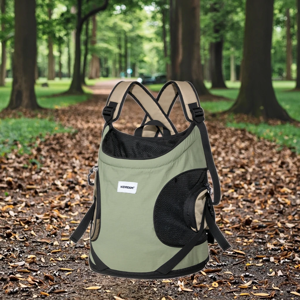 Cat Dog Pet Carrier Backpack Double Shoulder Portable Tote Breathable for Outdoor Cycling Biking Outing Hiking Large Size