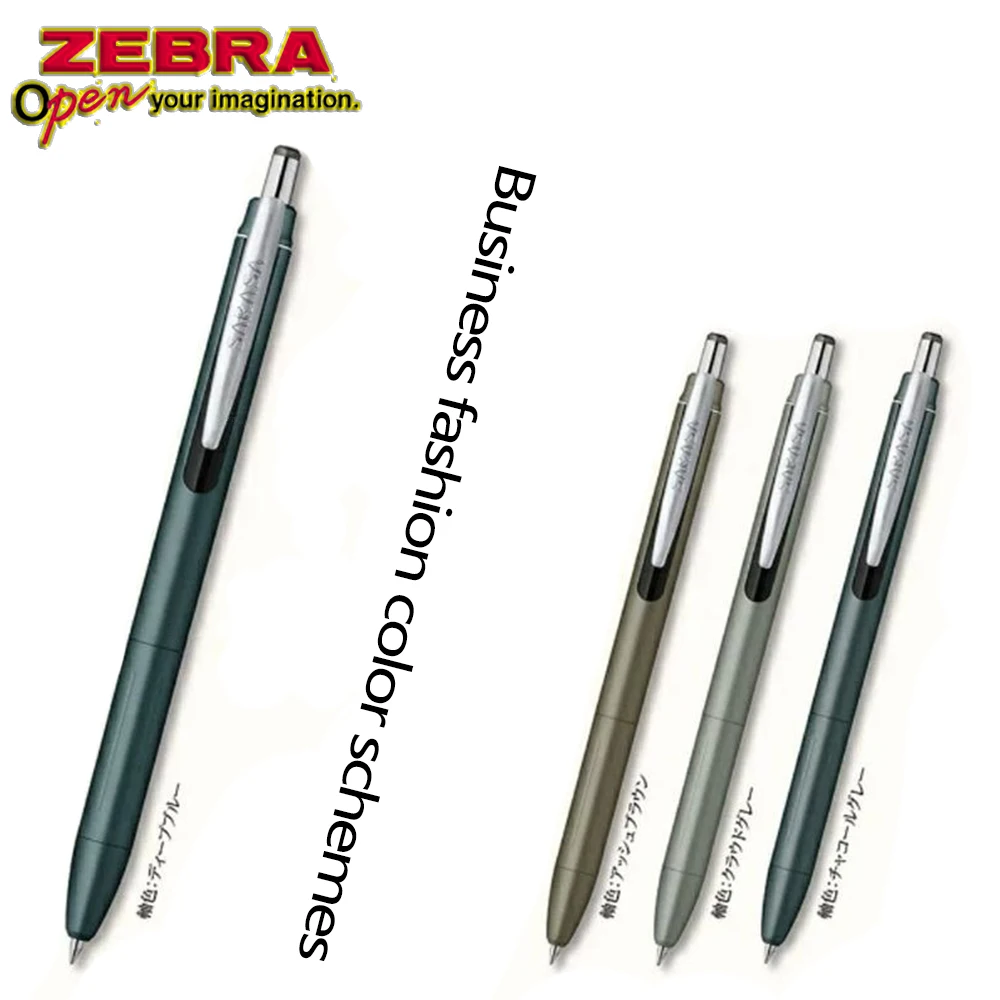 New Japan ZEBRA SARASA JJ57 Gel Pen 0.5mm Metal Pen Holder JF-0.5 Pen Refill Suitable Kawaii Stationery Office School Supplies