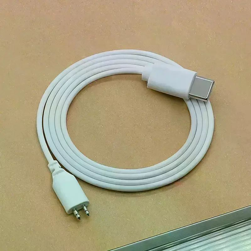TPE Oxygen-Free Copper Hearing Aid Earphone Cable 2 Pin Single/Dual Head Hearing Aid Connection Cable Hearing Aid Accessories