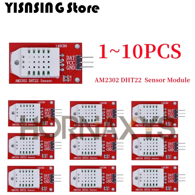 1-10 pces/sensor de temperatura digital/sensor de umidade am2302 dht22 módulo sensor para arduino eletrônico diy