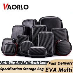 High Quality EVA Mini Portable Earphone Bag Coin Purse Earphone USB Data Cable Case Organizer Case Wallet Headset Accessories