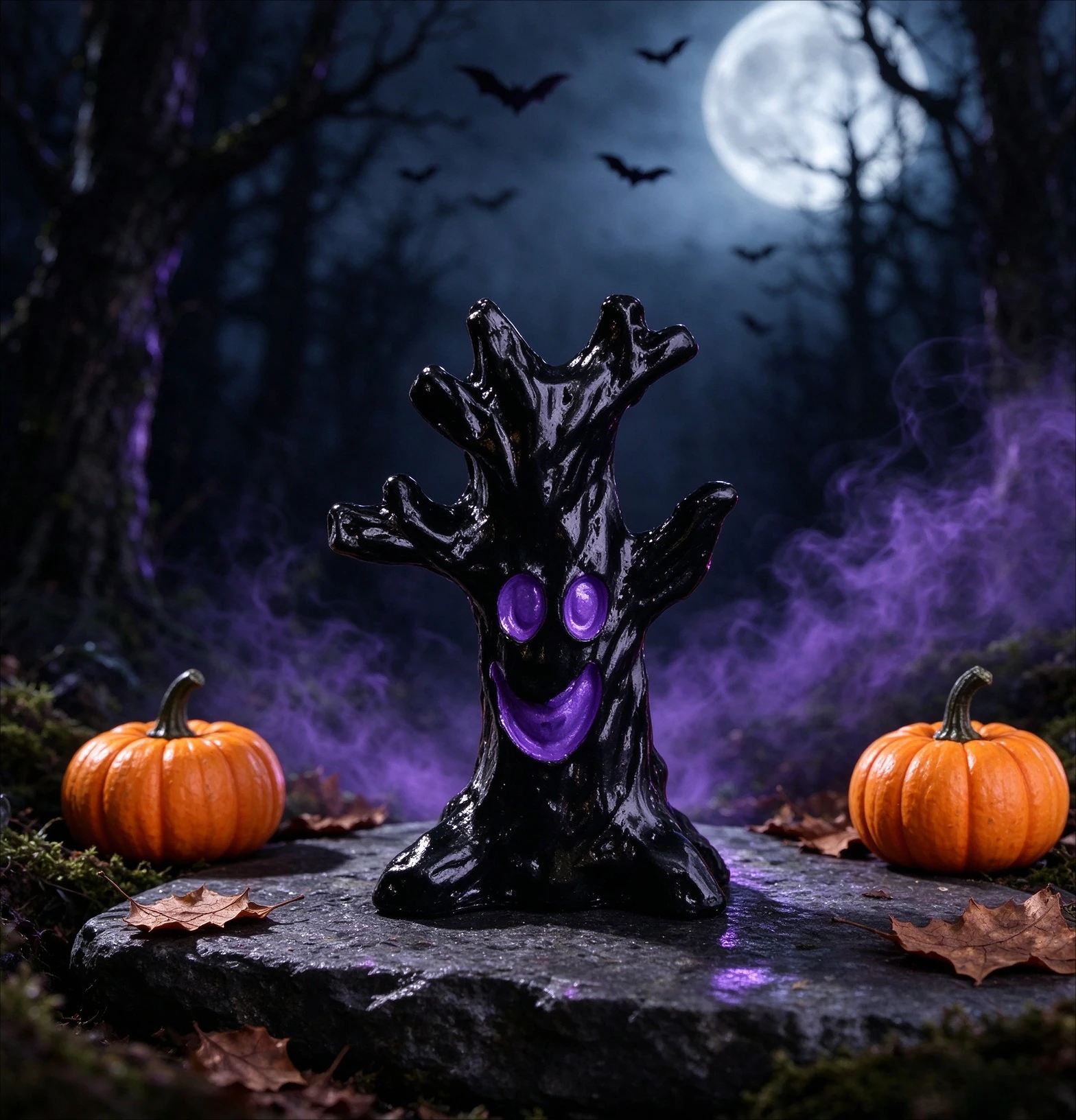 Micro Landscape Halloween Miniature Tree, Spooky Dead Tree Figurine, Fairy Garden Decor, DIY Magic Dollhouse Terrarium Accessory