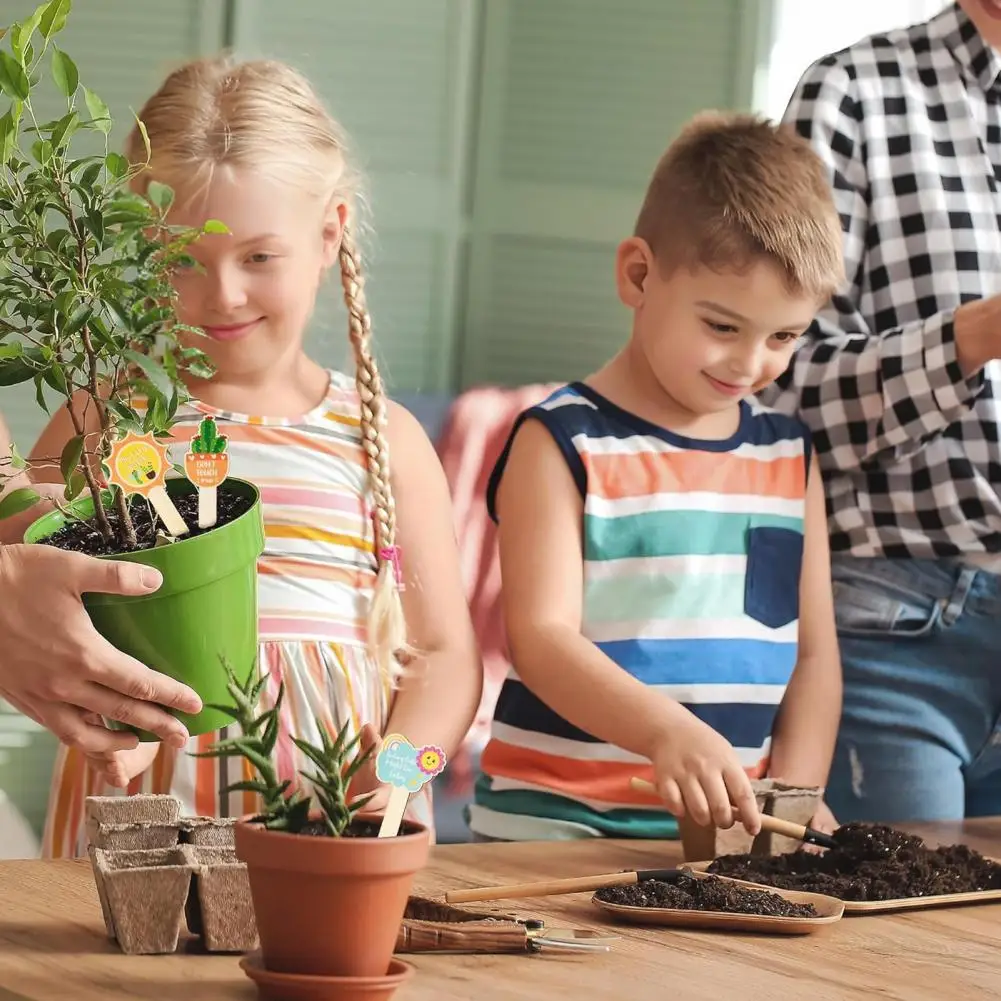 

Простой дизайн садовых этикеток, забавные маркеры для растений, деревенские деревянные бирки для растений для горшечных растений, 20 стилей для цветов, садожников