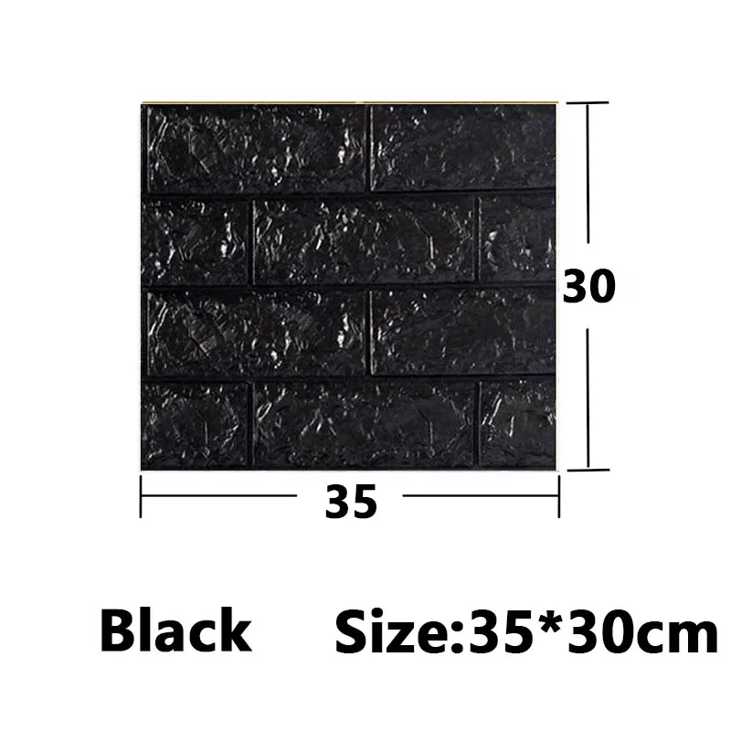 5-30 Stuks 35 Cm * 30 Cm Diy Zelfklevende 3D Muurstickers Voor Slaapkamer Waterdicht home Decor Achtergrond Schuim Baksteen Behang