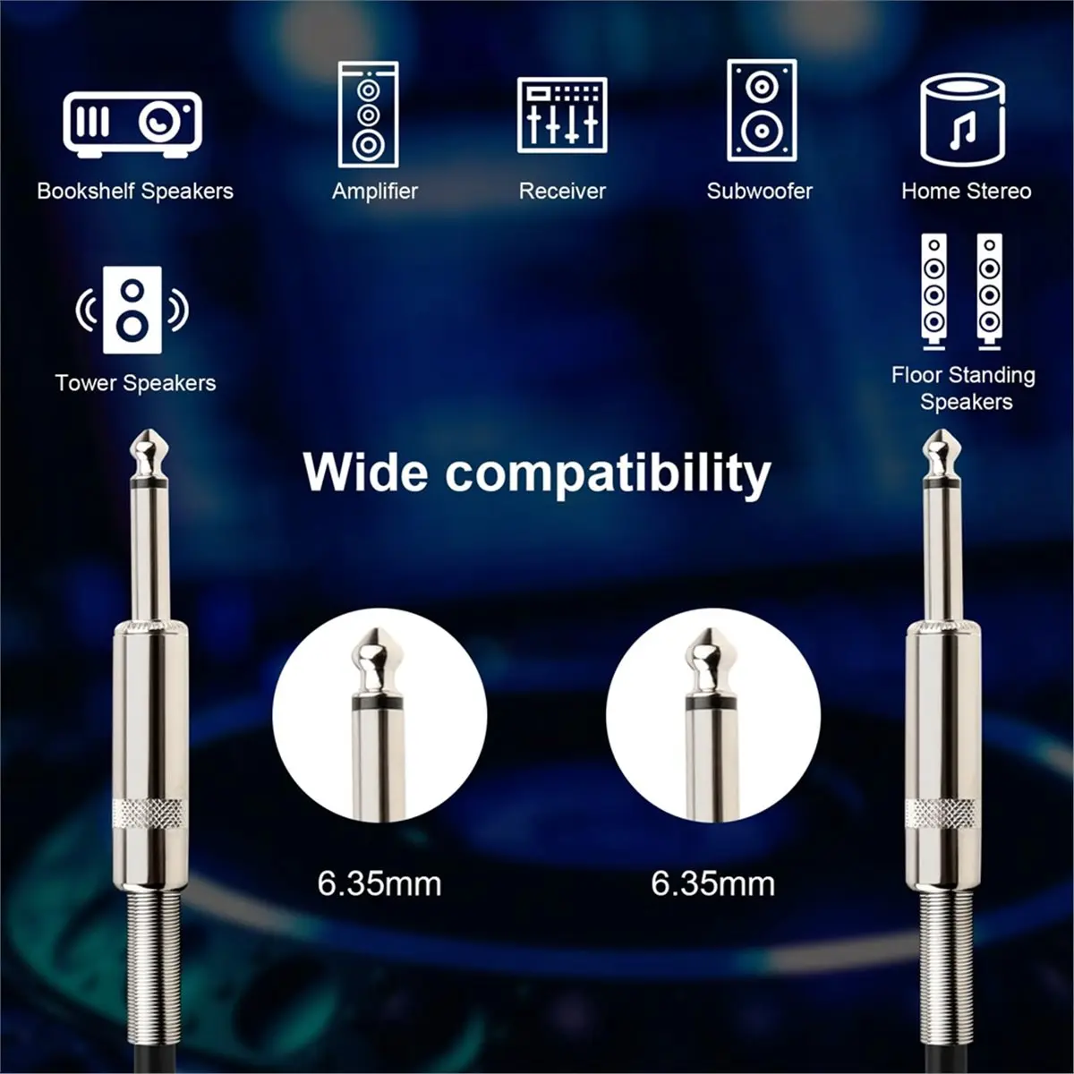 AD12 2Pcs 1/4" Spea…