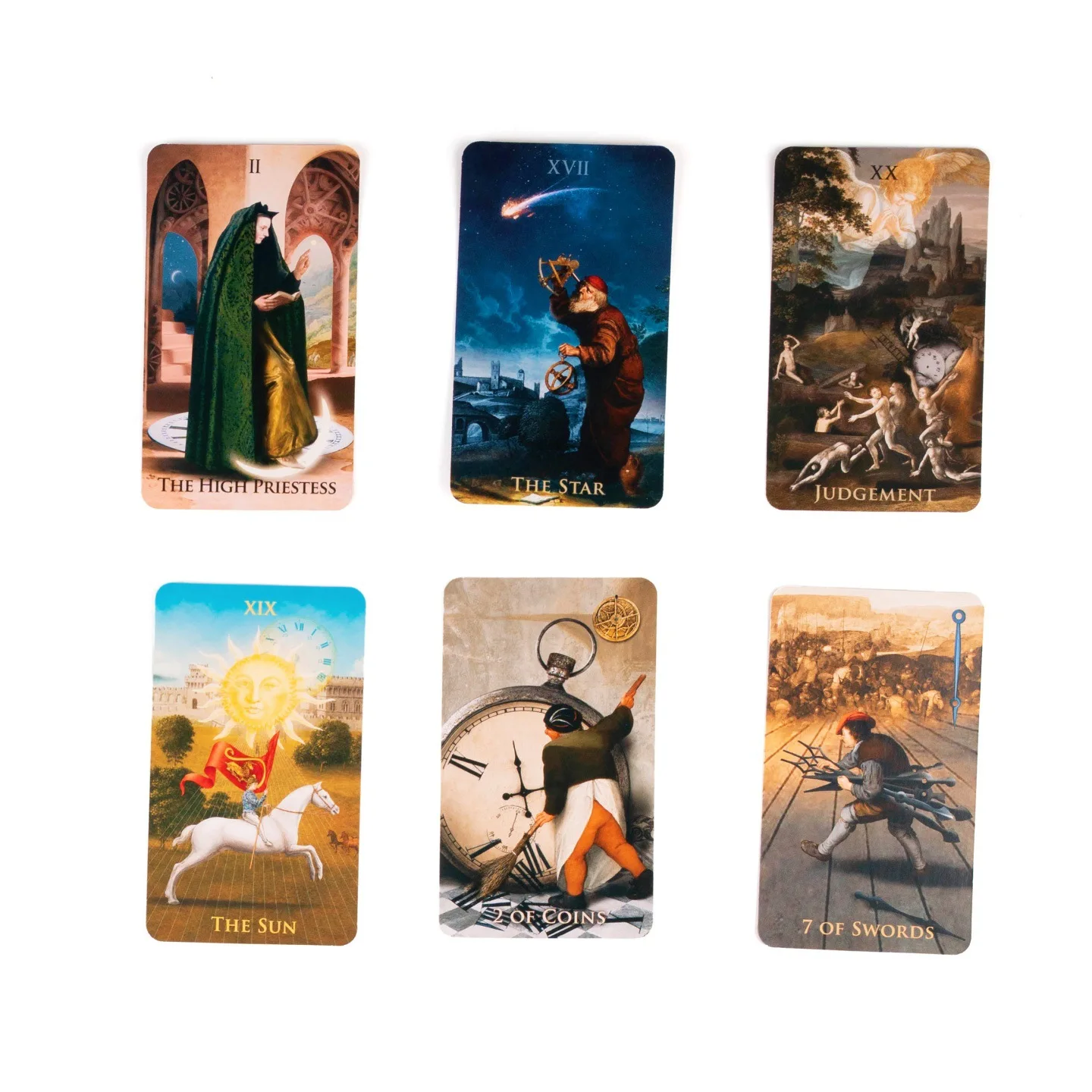 78 PCS Time Tarot Deck Based on the Rider-Waite System, Designed for Both Divination and Party Games, with Upgraded Card Stock.