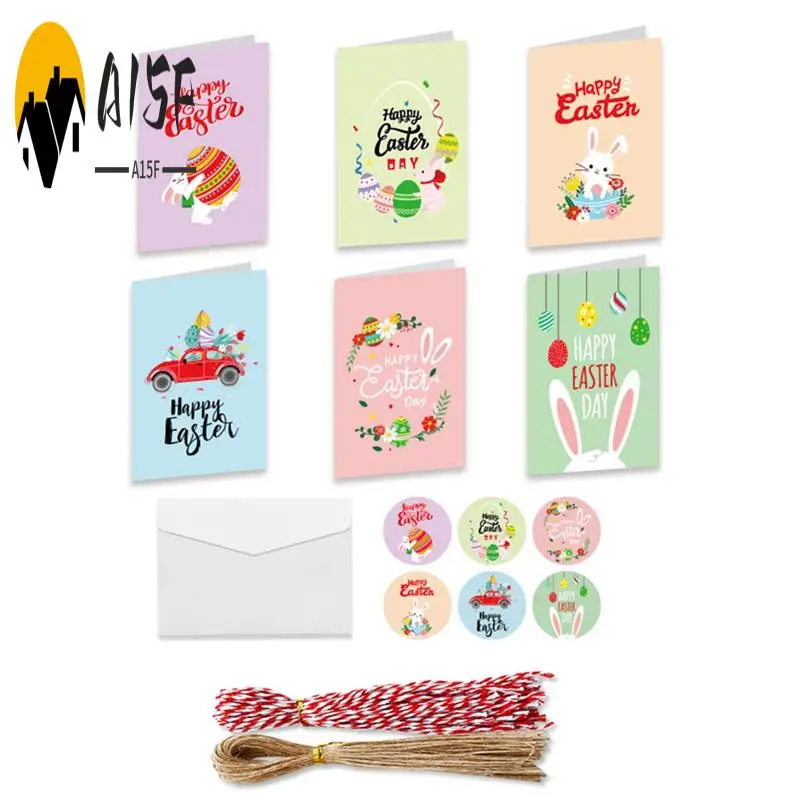 A15F-30Pack دعوات حفلات عيد الفصح للفتيات والأولاد مع مغلفات وملصقات، بطاقات دعوات حفلات عيد الفصح اللطيفة للأطفال #1