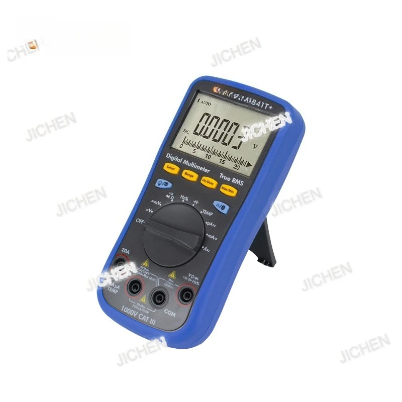 Multímetro digital Bluetooth B41T +, fornece RMS verdadeiro com quatro dígitos e meio Suporte 3 em 1 para gravação offline