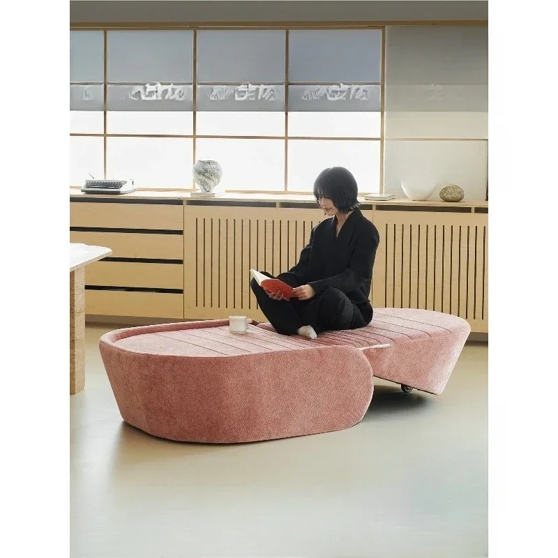 Folding sofa bed, single lunch break living room home multi-functional dual-purpose high-grade solid wood fabric sofa