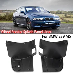 Left+Right Pair Front Bumper Splash Panel Liner Trim Wheel Fender Kits For BMW 5 Series E39 1996-2004 Only M Bumper